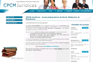 Aperçu visuel du site http://www.cpcm-juridicas.com