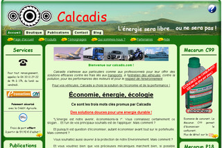 Aperçu visuel du site http://www.calcadis.com