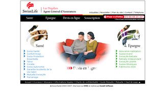 Aperçu visuel du site http://www.assursante.fr