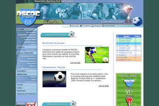 Aperçu visuel du site http://www.ascdc-foot.org