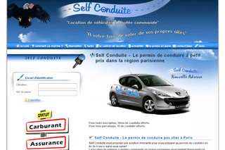 Aperçu visuel du site http://www.selfconduite.fr