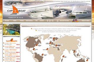 Aperçu visuel du site http://www.caps-boat.com