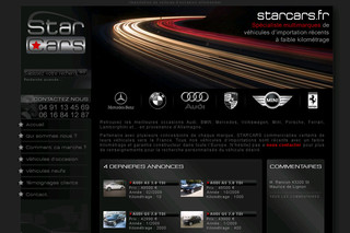 Aperçu visuel du site http://www.starcars.fr
