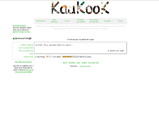 Aperçu visuel du site http://www.kaakook.fr
