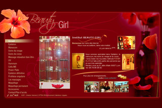 Aperçu visuel du site http://www.beautygirl-esthetique.com 