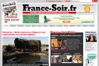 Aperçu visuel du site http://www.francesoir.fr