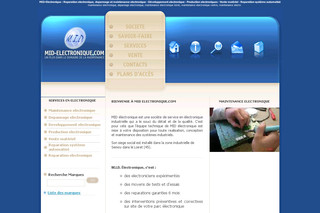Aperçu visuel du site http://www.mid-electronique.com
