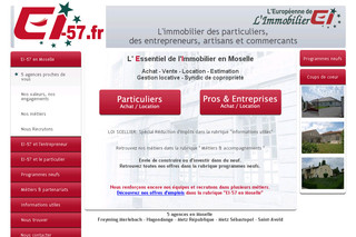 Aperçu visuel du site http://www.ei-57.fr