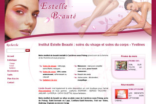 Aperçu visuel du site http://www.estelle-beaute.fr