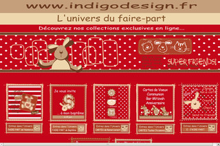Aperçu visuel du site http://www.indigodesign.fr
