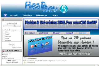 Aperçu visuel du site http://www.headev.com