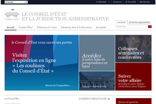 Aperçu visuel du site http://www.conseil-etat.fr