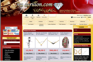 Aperçu visuel du site http://www.aucarillon.com