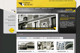 Aperçu visuel du site http://www.sas-nicolas-immobilier.fr
