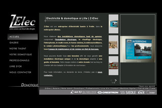 Aperçu visuel du site http://www.z-elec.com