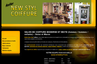 Aperçu visuel du site http://www.ateliernewstyl.fr