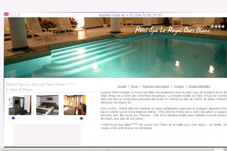 Aperçu visuel du site http://www.hotelroyaloursblanc.com/