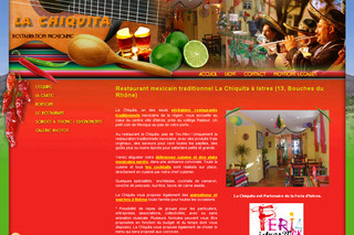 Aperçu visuel du site http://www.restaurant-la-chiquita.com