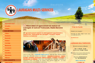 Aperçu visuel du site http://www.lauragais-multiservices.com