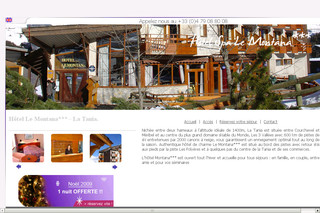 Aperçu visuel du site http://www.hotellemontana.com/