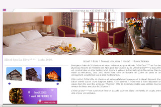 Aperçu visuel du site http://www.hotelladiva.fr/