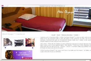 Aperçu visuel du site http://www.courchevelolympic.com/