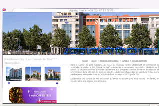 Aperçu visuel du site http://www.montpellierappartements.com/