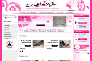 Aperçu visuel du site http://www.castingboutique.fr