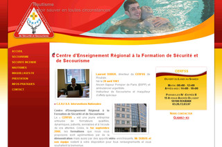 Aperçu visuel du site http://www.cerfss.fr
