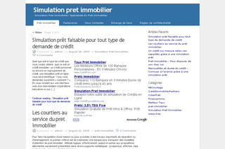Aperçu visuel du site http://simulationpretimmobilier.net