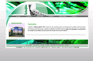 Aperçu visuel du site http://www.technifilm.fr
