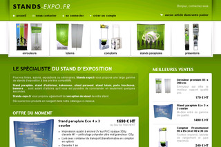 Aperçu visuel du site http://stands-expo.fr