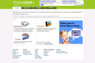 Aperçu visuel du site http://www.financeland.fr/