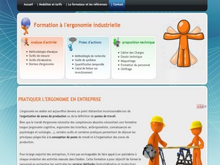 Aperçu visuel du site http://www.ergonomie-industrielle.fr