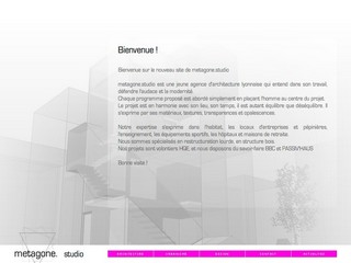 Aperçu visuel du site http://www.metagonestudio.net