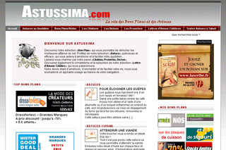 Aperçu visuel du site http://www.astussima.com