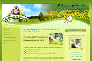 Aperçu visuel du site http://www.lafermededamply.com