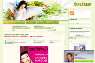 Aperçu visuel du site http://www.modefemme.net
