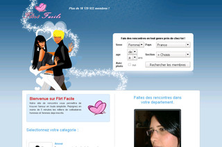 Aperçu visuel du site http://www.flirtfacile.com/