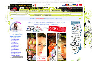 Aperçu visuel du site http://www.piercing-tendance.com/