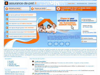 Aperçu visuel du site http://www.assurance-de-pret.fr