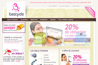 Aperçu visuel du site http://www.bastyde.com
