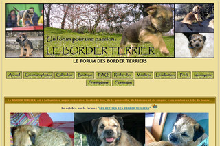 Aperçu visuel du site http://borderterriers.xooit.fr