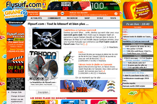 Aperçu visuel du site http://www.flysurf.com/