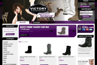 Aperçu visuel du site http://www.victory-chaussures.com