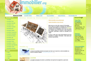 Aperçu visuel du site http://www.immobilier.org