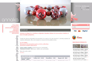 Aperçu visuel du site http://www.annaka.fr