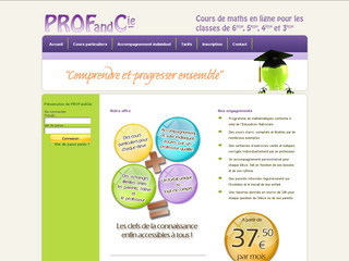 Aperçu visuel du site http://www.profandcie.fr