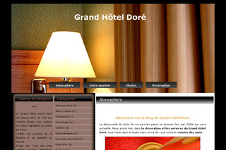 Aperçu visuel du site http://grand-hotel-dore-charme-marais-bastille.com 