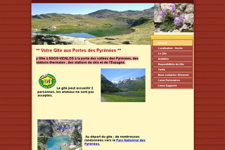 Aperçu visuel du site http://www.gitepyrenees65.fr